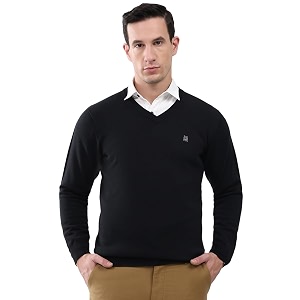 monte carlo men39s smart fit pullover  v neck solid design  full sleeves pull on  stylish warm winter fashion sweater  winter sweater for men39s