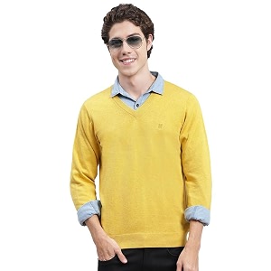 monte carlo men39s smart fit pullover  v neck solid design  full sleeves pull on  stylish warm winter fashion sweater  winter sweater for men39s