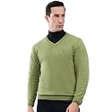 Monte Carlo Men's Smart Fit Pullover | V Neck Solid Design | Full Sleeves Pull On | Stylish Warm Winter Fashion Sweater | Winter Sweater for Men's