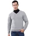 Monte Carlo Men's Smart Fit Pullover | V Neck Solid Design | Full Sleeves Pull On | Stylish Warm Winter Fashion Sweater | Winter Sweater for Men's