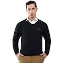 Monte Carlo Men's Smart Fit Pullover | V Neck Solid Design | Full Sleeves Pull On | Stylish Warm Winter Fashion Sweater | Winter Sweater for Men's