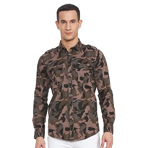 Monte Carlo Mens Solid Regular Fit Shirt