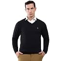 Monte Carlo Men's Smart Fit Pullover | V Neck Solid Design | Full Sleeves Pull On | Stylish Warm Winter Fashion Sweater | Winter Sweater for Men's