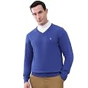 Monte Carlo Men's Smart Fit Pullover | V Neck Solid Design | Full Sleeves Pull On | Stylish Warm Winter Fashion Sweater | Winter Sweater for Men's