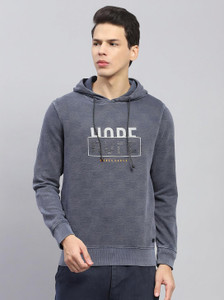 MONTE CARLO Men Printed Hooded Neck Cotton
