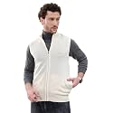 Monte Carlo Mens Regular Fit Solid Collared Neck Zipper Sleeveless Winter Sweater Warm Woolen Pullover for Men | Comfortable Knitted Winter Wear Sweater for Men's (Pack of 1)