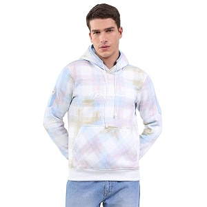 Monte Carlo Men Regular Fit Printed Hooded