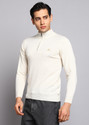MONTE CARLO Men Solid High Neck Beige