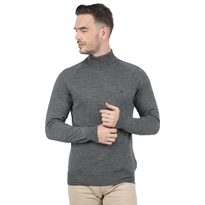 monte carlo men wool high neck pullover sweater