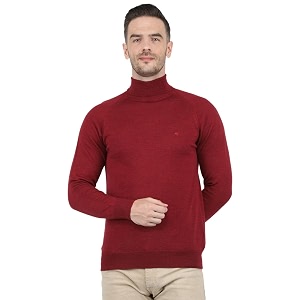 monte carlo men wool high neck pullover sweater