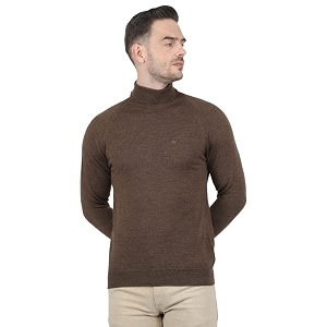 monte carlo men wool high neck pullover sweater