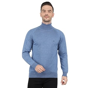 monte carlo men wool high neck pullover sweater