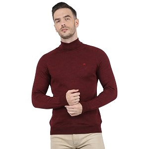 monte carlo men wool high neck pullover sweater