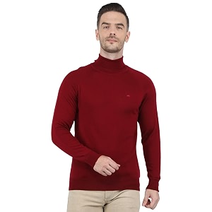 monte carlo men wool high neck pullover sweater