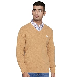 monte carlo men wool v neck cardigan sweater