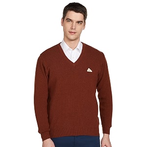 monte carlo men wool v neck cardigan sweater
