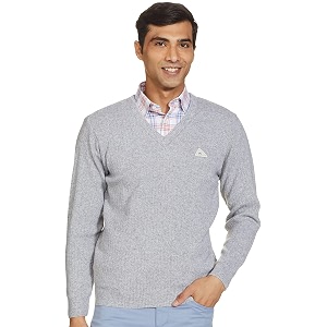 monte carlo men wool v neck cardigan sweater