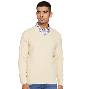 monte carlo men wool v neck cardigan sweater