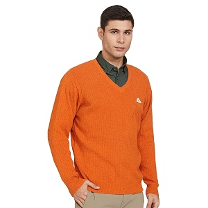 monte carlo men wool v neck cardigan sweater