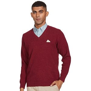 monte carlo men wool v neck cardigan sweater
