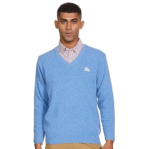 monte carlo men wool v neck cardigan sweater