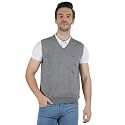 Monte Carlo Mens Pure Wool Green Solid V Neck Sweater |1220510SL-2348