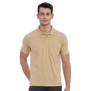 Monte Carlo Mens S.Blue Plain Collar T-Shirt