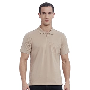 Monte Carlo Mens S.Blue Plain Collar T-Shirt