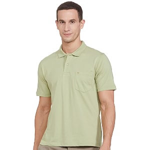 Monte Carlo Mens S.Blue Plain Collar T-Shirt