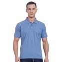 Monte Carlo Mens S.Blue Plain Collar T-Shirt