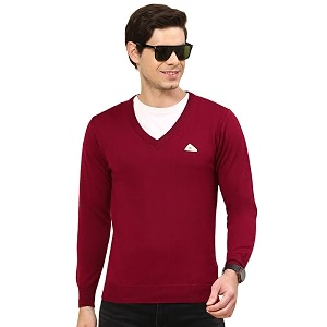 Monte Carlo Shell Solid V Neck Pullover