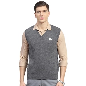 monte carlo shell solid v neck sweater  warm woolen pullover for men  soft comfortable knitted winter wear sweater for men39s