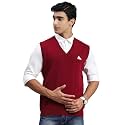 Monte Carlo Shell Solid V Neck Sweater | Warm Woolen Pullover for Men | Soft Comfortable Knitted Winter Wear Sweater for Men's