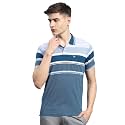 Monte Carlo Mens Striped Cotton Blend Polo