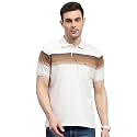Monte Carlo Mens Striped Polo Collar Half
