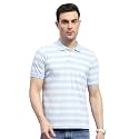 Monte Carlo Mens Striped Polo Collar Half