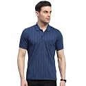 Monte Carlo Mens Striped Polo Collar Half