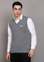 MONTE CARLO Self Design V Neck Casual