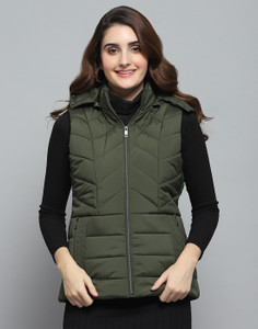 MONTE CARLO Sleeveless Solid Women Jacket