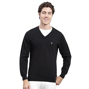 monte carlo men39s smart fit pullover  v neck solid design  full sleeves pull on  stylish warm winter fashion sweater  winter sweater for men39s