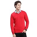 Monte Carlo Men's Smart Fit Pullover | V Neck Solid Design | Full Sleeves Pull On | Stylish Warm Winter Fashion Sweater | Winter Sweater for Men's