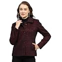 Monte Carlo Womens Self Design Maroon Collar
