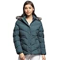 Monte Carlo Womens Solid Green Detachable Hood