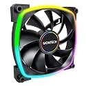 Montech AX 140 ARGB Fan – 1600PWM, High-End Durability, Silent Performance, and Stunning ARGB Design (140mm, Black)