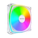 MONTECH AX120 PRO ARGB PWM 120mm Fan 1-Pack, High-End Fan, 360° ARGB Lighting, Rifle Bearing, Quiet Low-Noise, 600–1600RPM, White