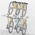 monTEK Enhanced Bike Storage Rack,Adjustable 3-Bike and 2-Helmet Hangers
