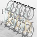 monTEK Enhanced Garage Bike Rack, Adjustable 6 Bike Hangers for Garage