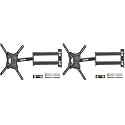 monTEK Long Arm TV Wall Mount for Most 23-65 Inch TVs, 29 Inch Long Extension TV Mount Swivel and Tilt, Full Motion Wall Mount Tv Bracket Fit Max VESA 400 x 400mm, Up to 77 lbs (Pack of 2)
