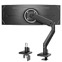 monTEK Single Monitor Arm for Max 45 Inch Ultrawide Screens, Holds 35 Lbs