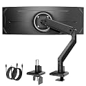 monTEK Single Monitor Arm for Max 45 Inch Ultrawide Screens, Holds 35 Lbs